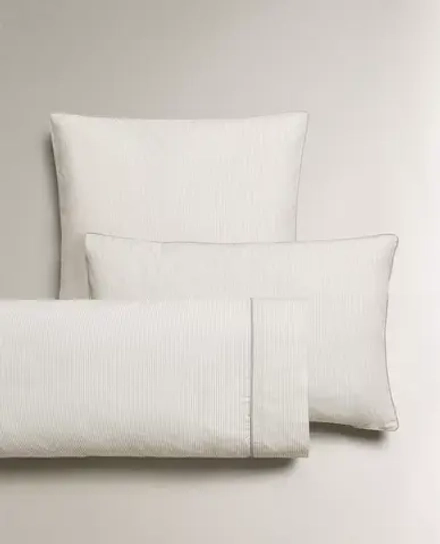 ZARA HOME ДЕТСКАЯ НАВОЛОЧКА В ПОЛОСКУ, СЕРЫЙ