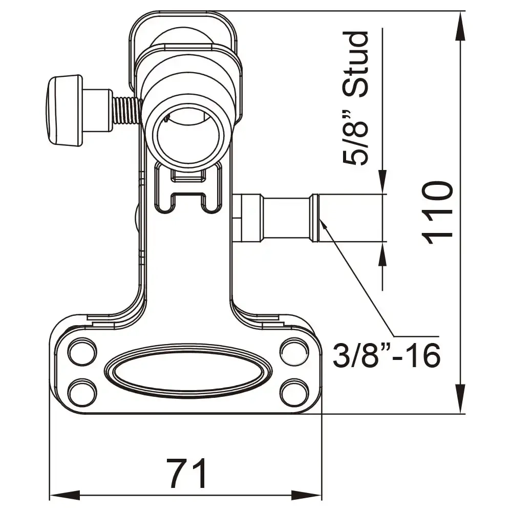 Зажим Kupo KCP-350 Mini Alli Clamp серебристый