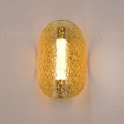 Бра Cloyd CARUDO W1 / золото - янтарн. стекло (арт.20370)