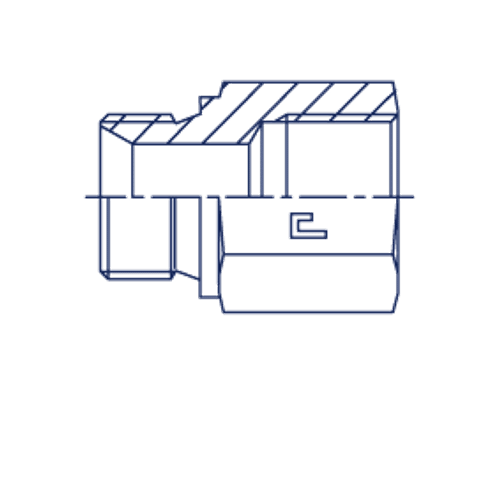 Соединение PF BSP 3/8 - BSP 3/8 L20