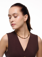 Чокер "Tiger hematite" Silver