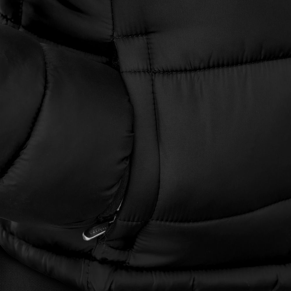 Куртка утепленная с капюшоном жен. MIKASA MT913-049-XS, р.XS, полиэстер, нейлон, черный