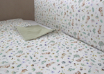 Постельное бельё в детскую кроватку «Зайчики с желудями»