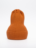 Шапка вязаная-резинка весенняя/осенняя КЭП(Корица)