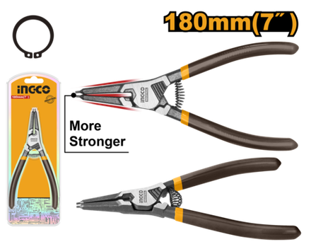 Съемник  стопорных колец прямой внешний INGCO HCCP261801 INDUSTRIAL 180 мм