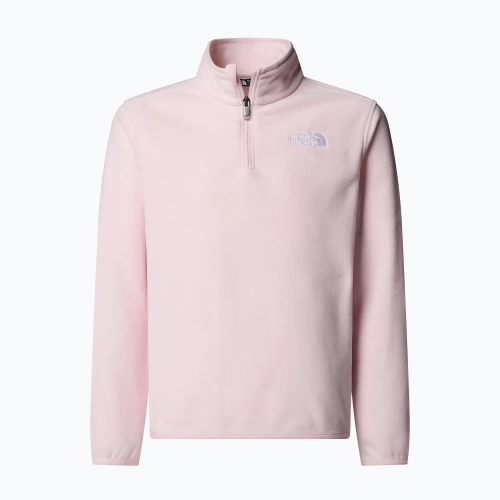 Детская флисовая кофта The North Face Teen Glacier 1/4 Zip розовая