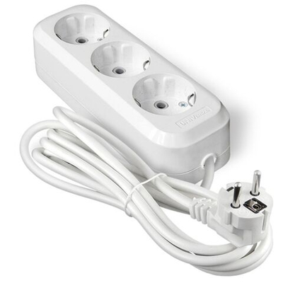 Удлинитель бытовой 3 гн, 10 м, ПВС, 3х1 мм2, с/з, UNIVersal, У10, 554-10