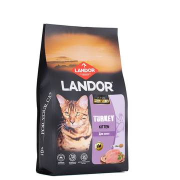 Сухой корм для котят LANDOR MONOPROTEIN с индейкой 2 кг
