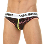 Белые трусы-слипы с красными пайетками (Размер: XL) (Цвет: красный)