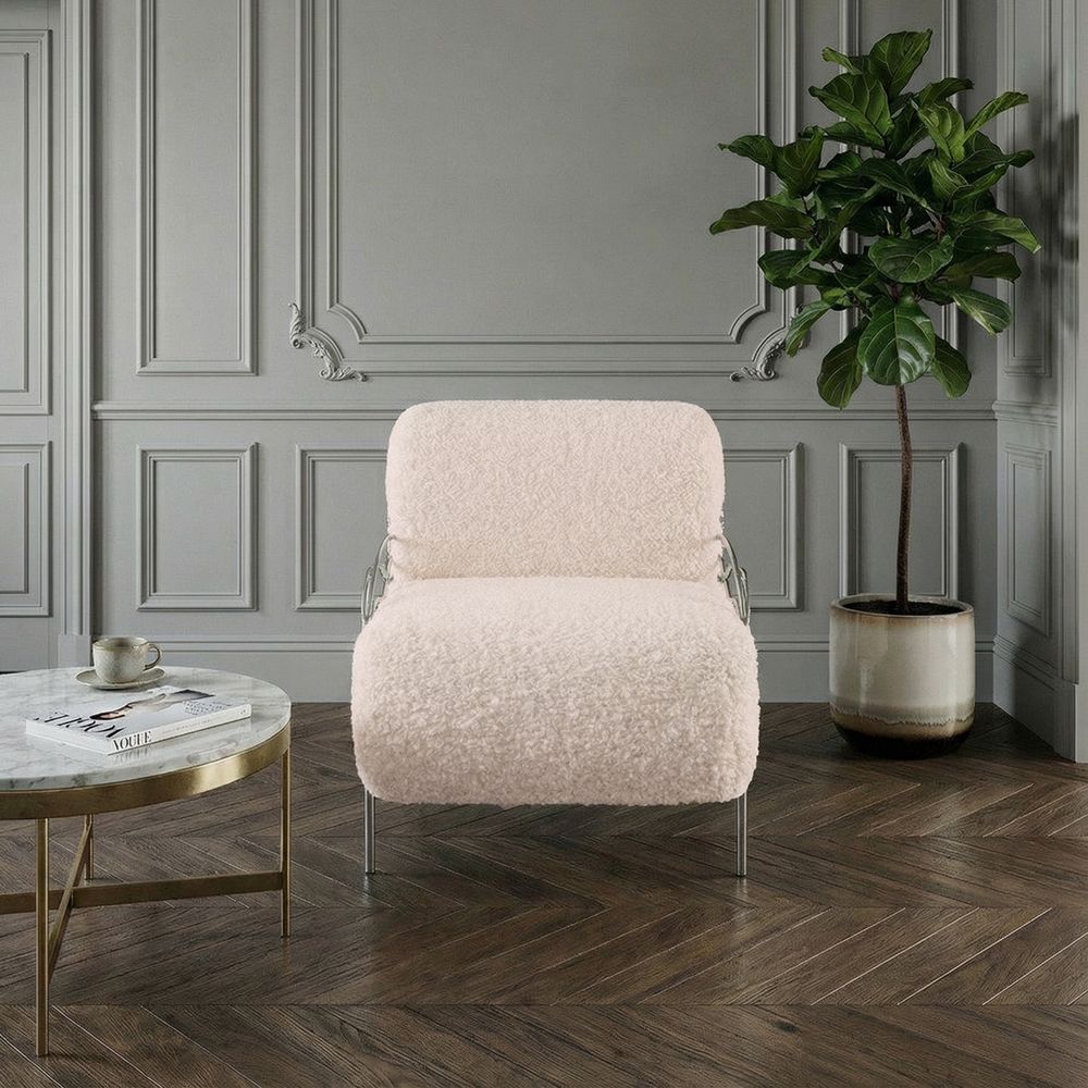 Кресло Нимфея Какао Античное Серебро