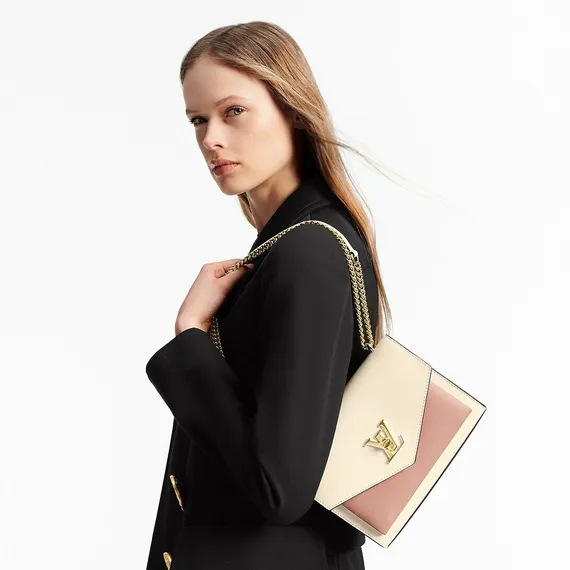 Сумка Louis Vuitton Mylockme Chain светло-розовый