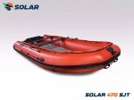 Лодка надувная моторная solar-470 super jet tunnel