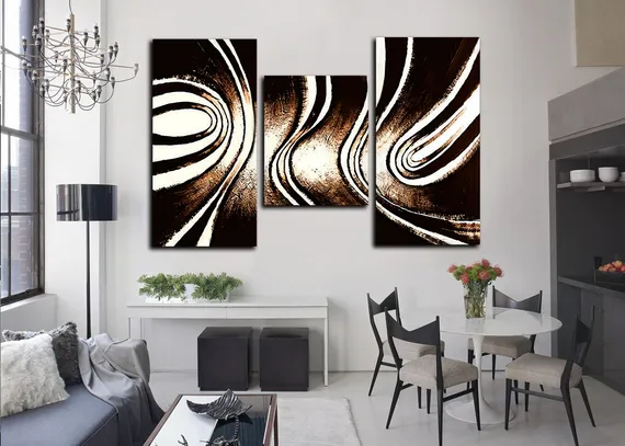 Модульная картина "Абстракция ветра"