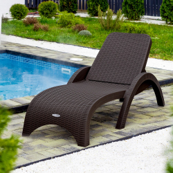 Шезлонг RATTAN Цвет: Коричневый