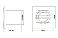 Накладной вентилятор Europlast Т100 T (таймер)