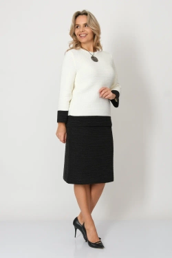 Костюм 35723/графит-молочный