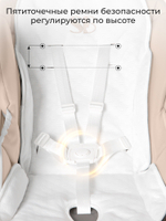 Стульчик для кормления - Электрокачели Sweet Baby Amuleto Beige