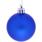 Новогодние шары 5 см (набор 24 шт) «Микс фактур», синий