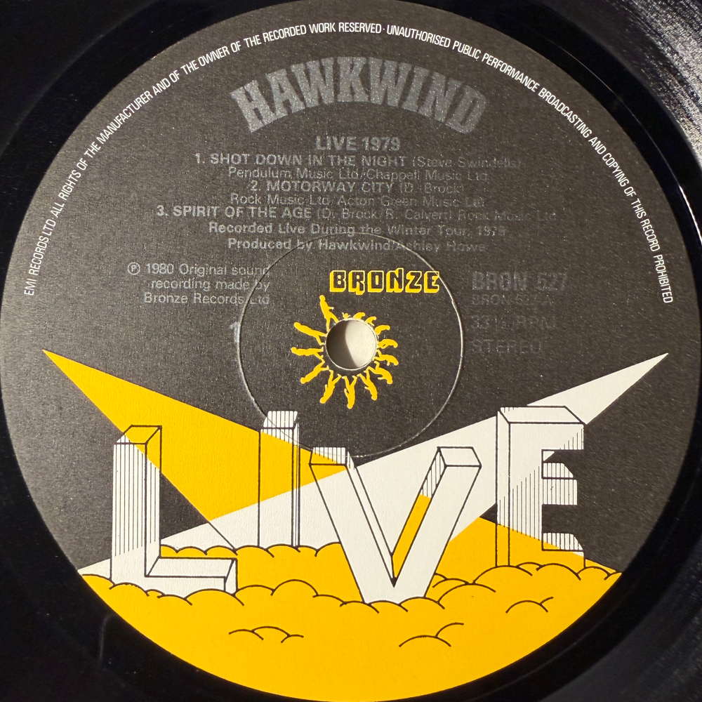 Hawkwind ‎– Live Seventy Nine (Англия 1980г.)