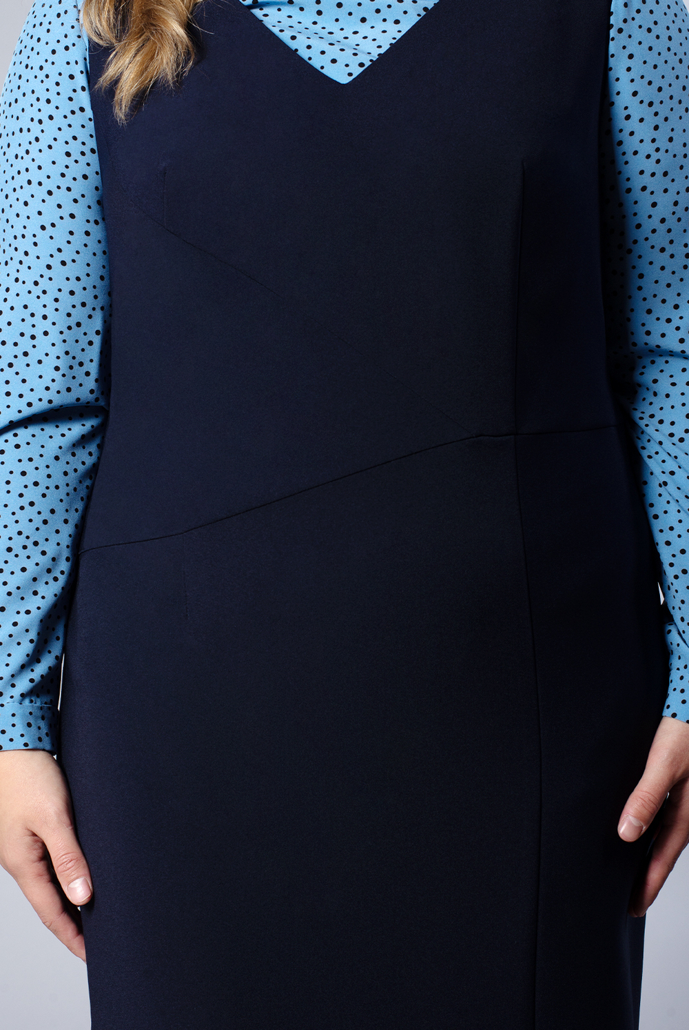 Сарафан женский 3761ВП, Тёмно тёмно син #70ТТСи083761ВП