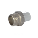 Муфта трубная PP-R комбинированная разъемная белая Дн 32х1/2" Ру25 наруж пайка/НР VALFEX 10158215