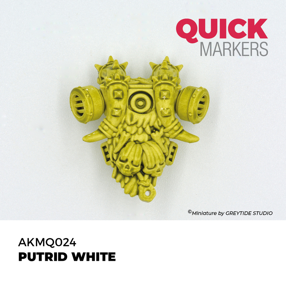 Акриловый маркер AK Interactive Quick Marker Putrid White