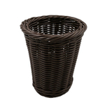 Корзина-стакан настольная "Полиротанг", Д135 Ш135 В160, коричневый