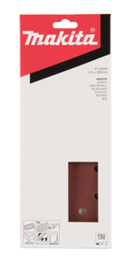 Бумага шлифовальная 115х280 мм, P150, 10 шт. Makita P-33059 Липучка 115х280 мм P80 14 Отверстий 10 шт.