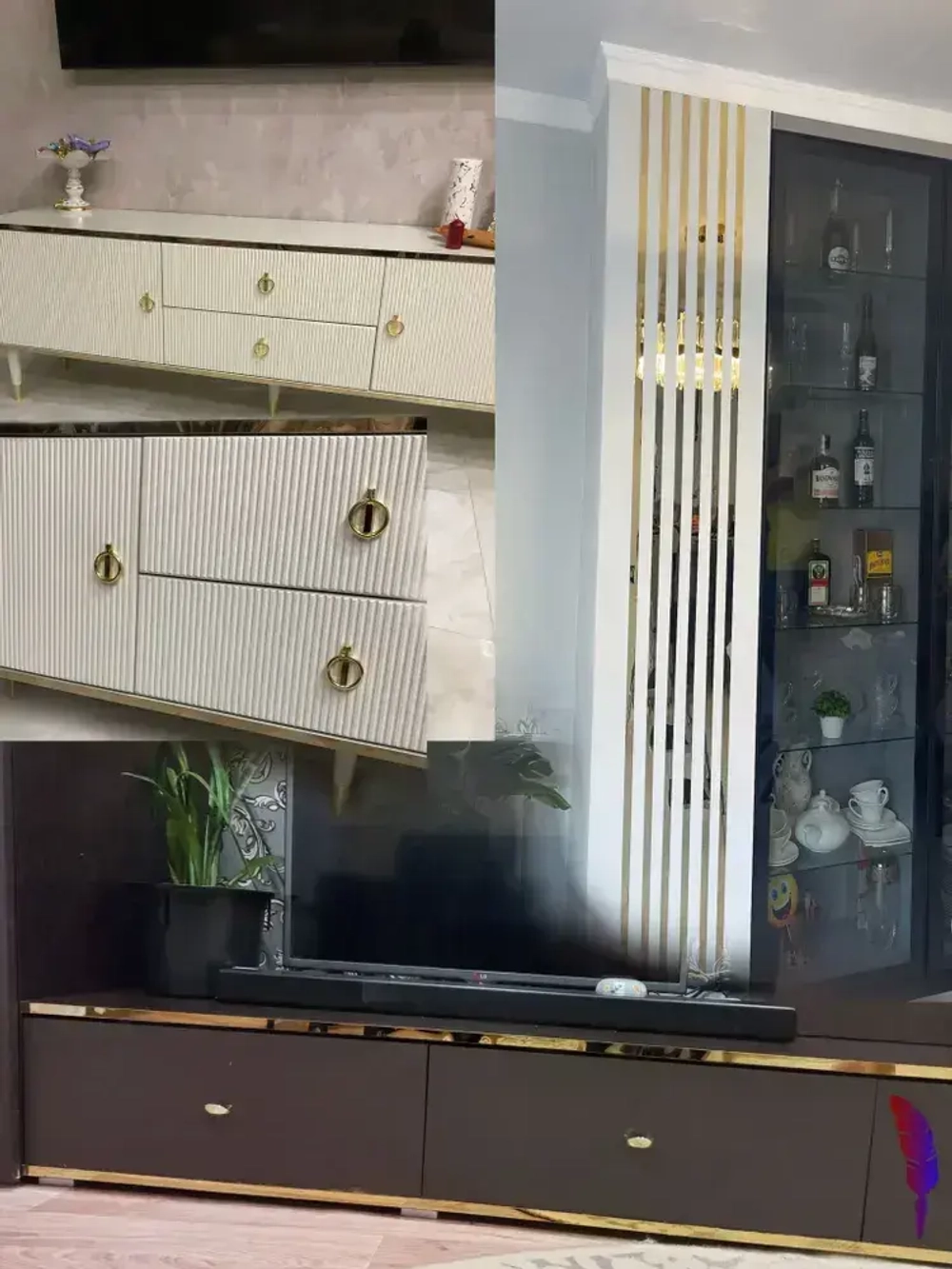 Молдинг для стен самоклеящийся декоративный