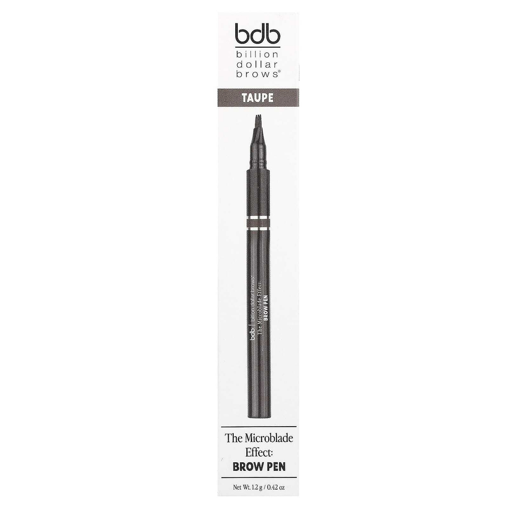 Billion Dollar Beauty, Billion USD Brows, The Microblade Effect, ручка для бровей, коричневая, 1,2 г (0,42 унции)