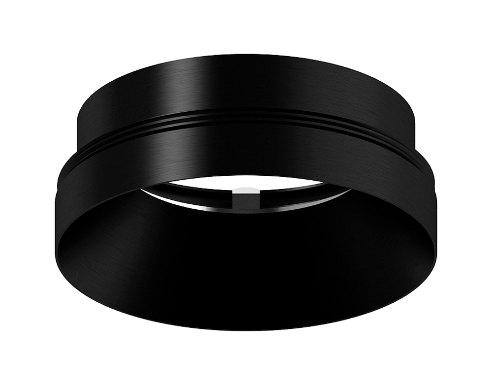 N7031 PBK черный полированный D70*H27mm Out10mm MR16