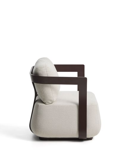 Уличное кресло Tamaris из алюминия коричневого цвета