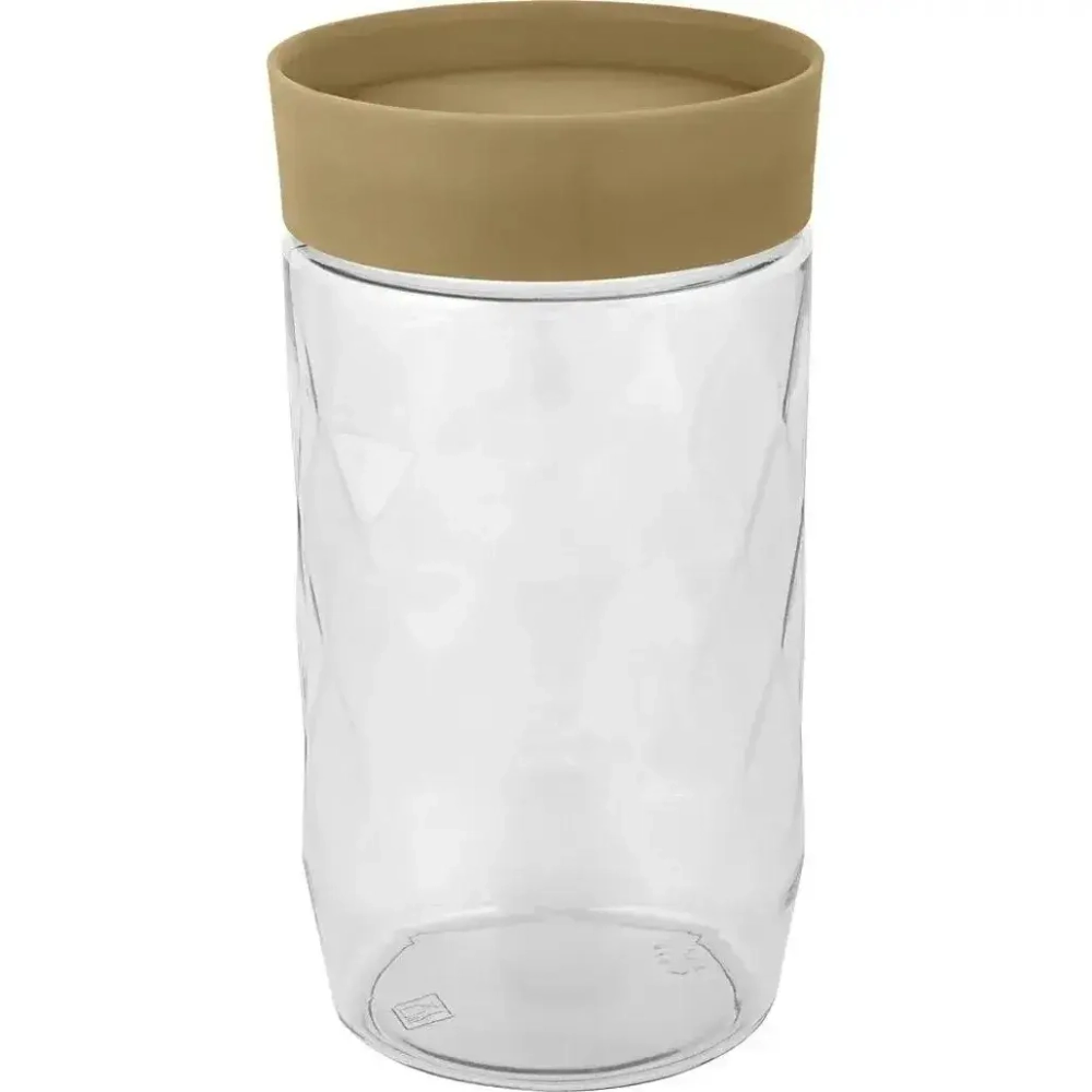 Банка для сыпучих продуктов Plast Team Stockholm 1л шоколадный мокко