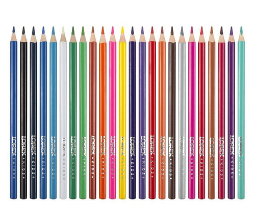 Карандаши цветные 24 цвета(ов) пл. трехгран. ЛОРЕКС Кидз (LXKCPWF-24)