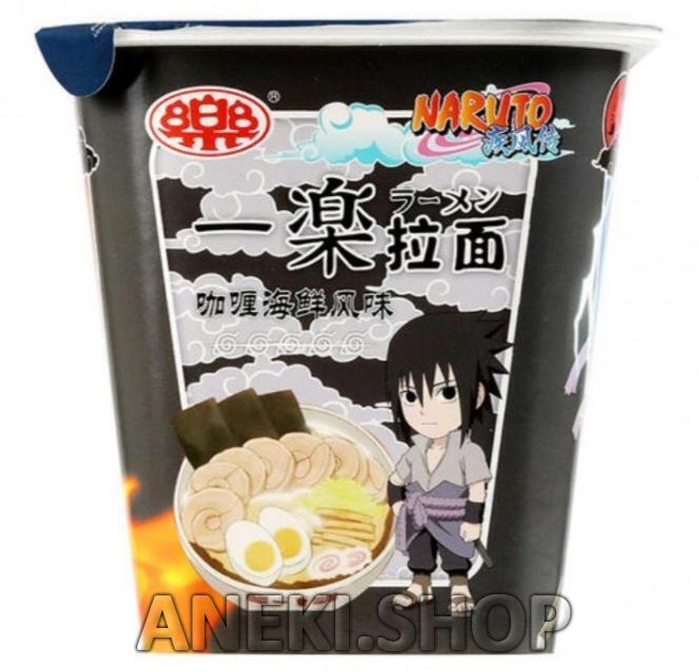 Лапша со вкусом карри и морепродукты 90 г "Учиха Саске" Naruto