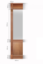 Пилястра в сборе завершающая «Президент Премиум»