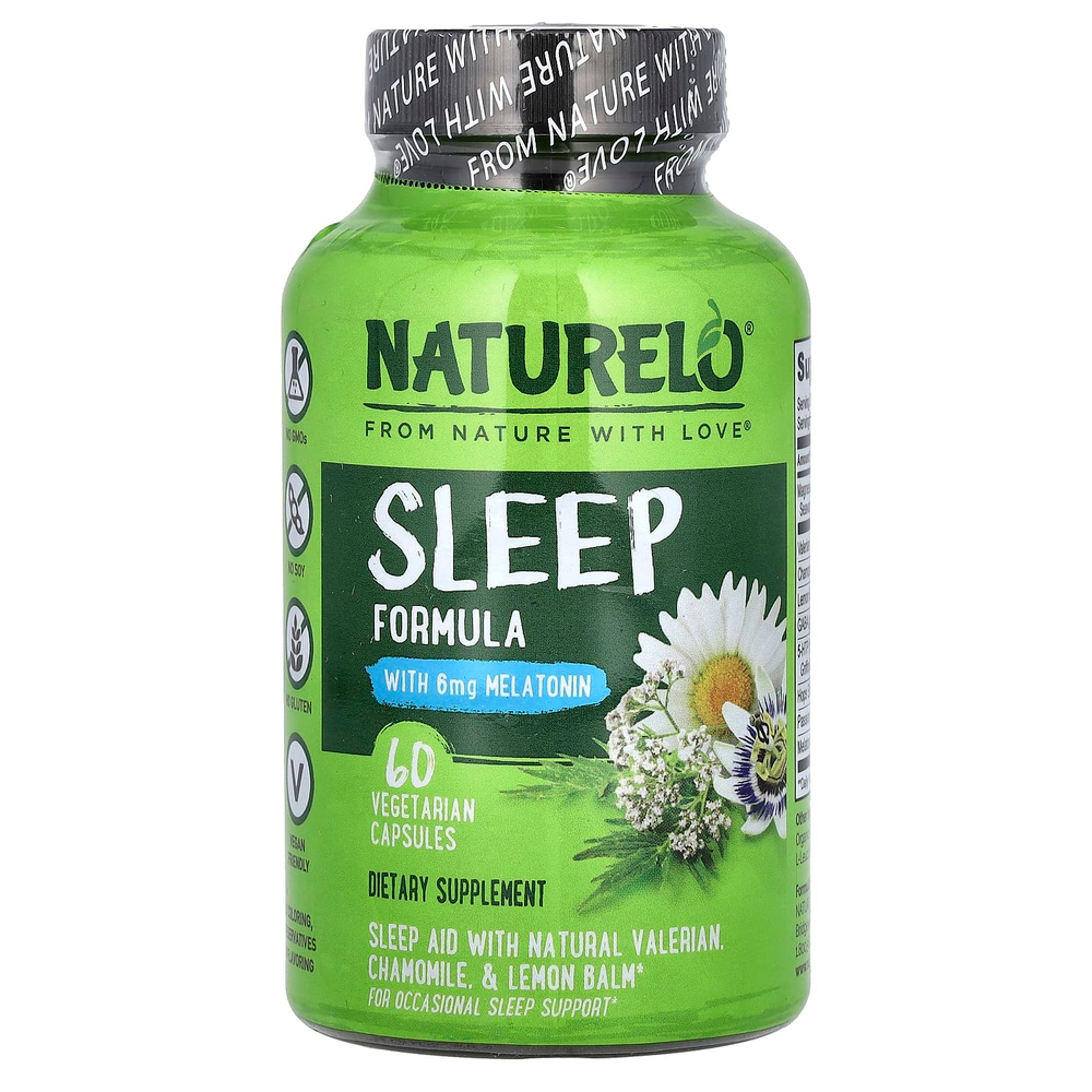 NATURELO, Формула для сна, 60 вегетарианских капсул
