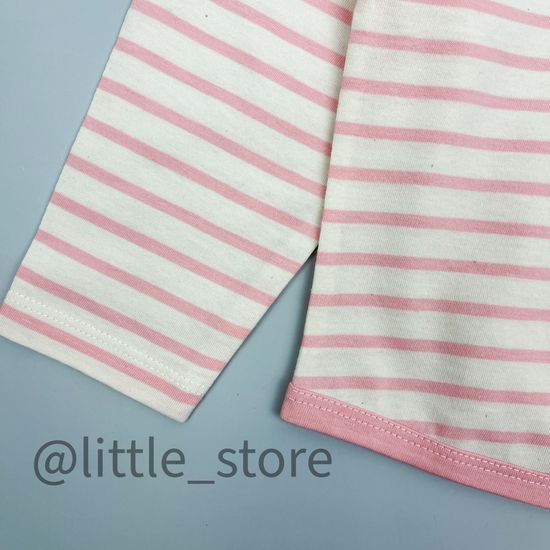 Лонгслив хлопковый "Сладкий зефир" полоска