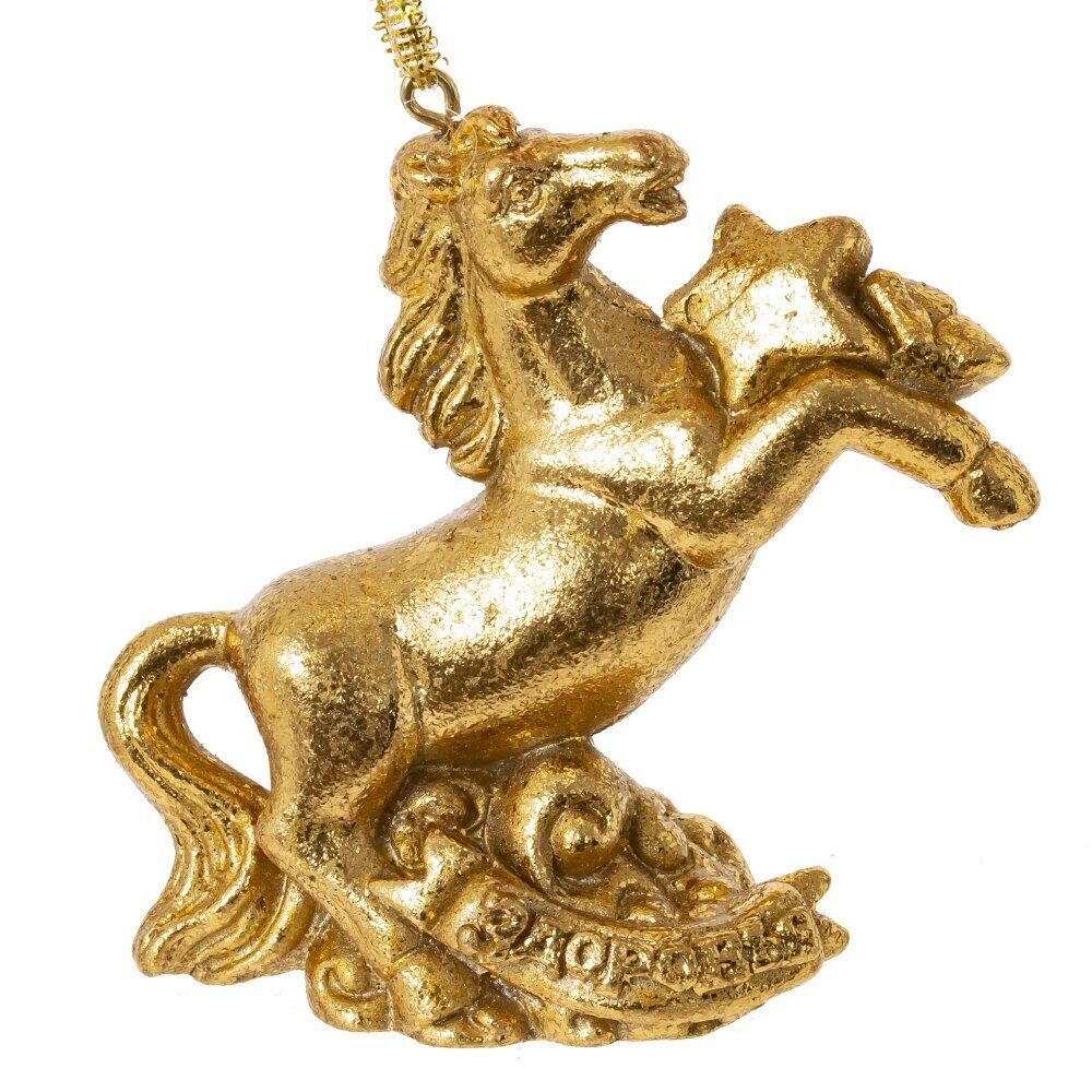 GAEM Фигурка декоративная подвесная "Лошадка", L7 W3 H7 см, 4в.