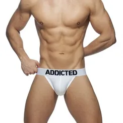 Мужские трусы джоки белые Addicted AD4011-1