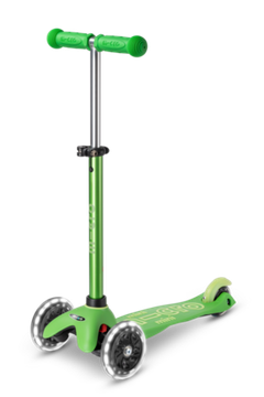 Самокат Mini Micro Deluxe Зеленый LED