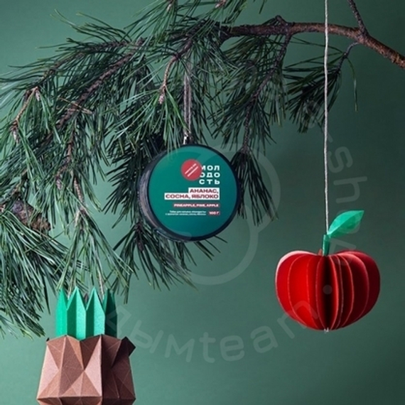 Табак для кальяна МОЛОДОСТЬ Pineapple pine apple (Ананас, сосна, яблоко), 100г.
