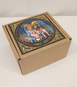 Ручное зеркало "Парочка" №2  (худ. роспись)