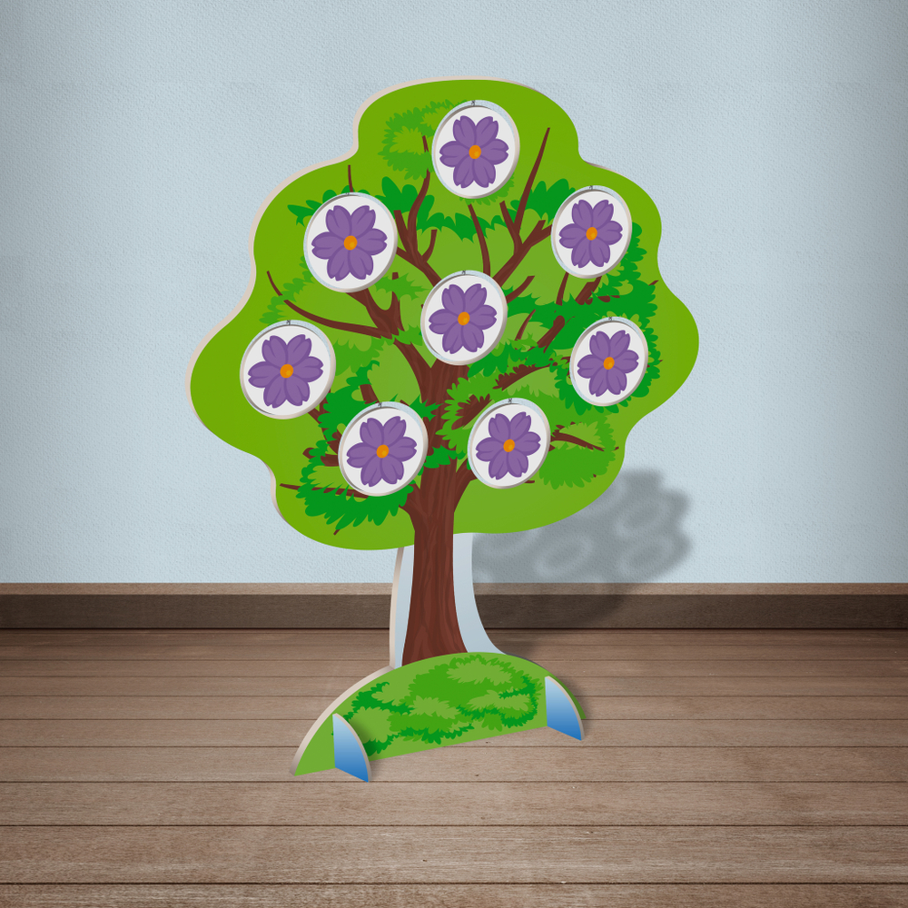 Напольная двусторонняя декорация Дерево осень-весна с подвесными элементами 164000845