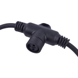 UCX-F90 T20-2M-BK Провод-шина для гирлянд серии F90PRO. 2м. 20 Т-коннекторов. шаг 10см. Статика-мерцание. IP67. Черный. TM Uniel