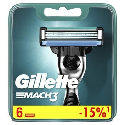 GILLETTE MACH 3 сменная кассета 6 шт.