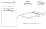 Душевой поддон Allen Brau Infinity 140x90 8.21005-21 белый камень