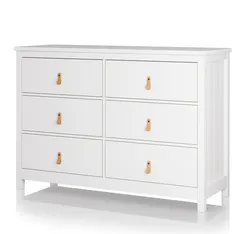 Комод Wood 6 ящиков (белый)