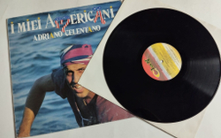 Винтажная виниловая пластинка LP Adriano Celentano I Miei Americani (Tre Puntini) (Italy 1984) VG