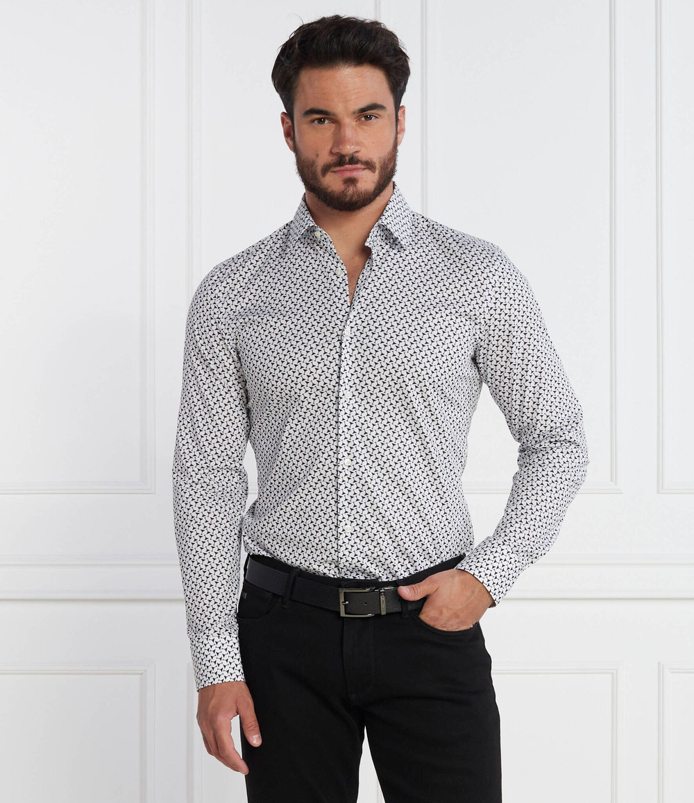 Рубашка H HANK s kent C BOSS BLACK - белый(50502959)